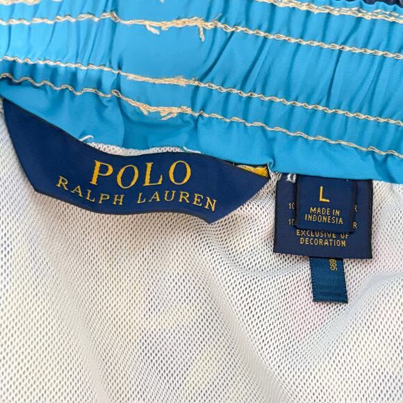 Polo‎ Ralph Lauren Floral Print Traveler Swim Shorts Men's M Tropical Bright - Picture 7 of 9